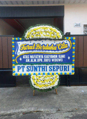 Papan Bunga Duka di Layana Indah
